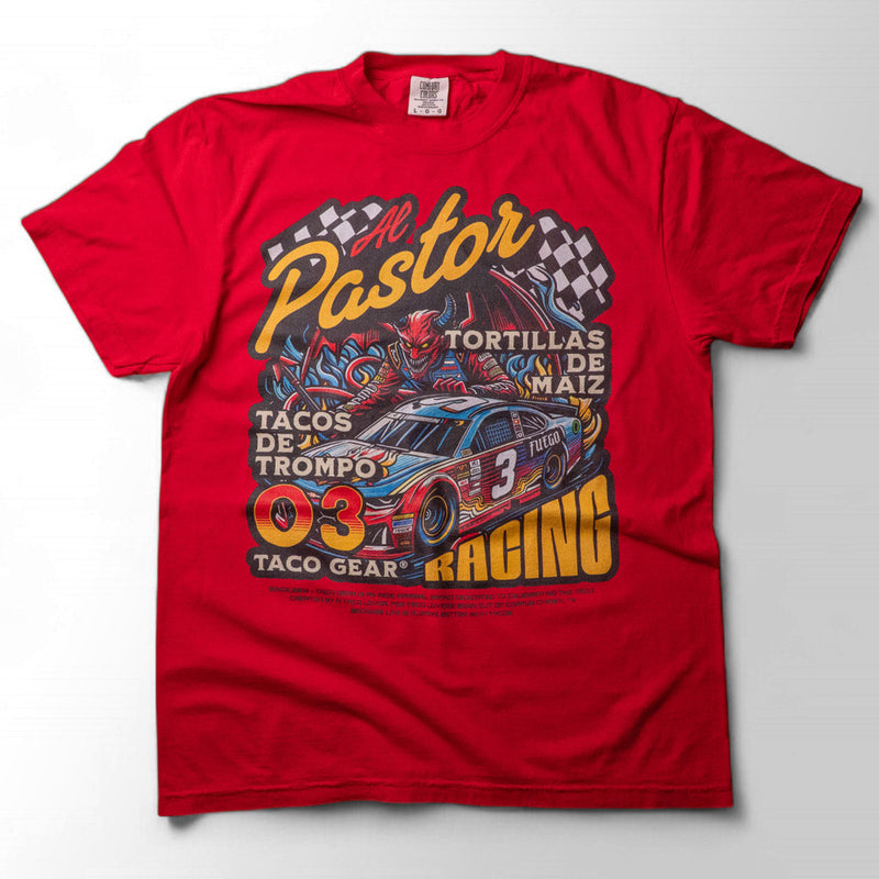 PREMIUM Al Pastor Racing Shirt - (Comfort Colors) – Taco Gear