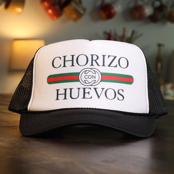 chorizo con huevos soft trucker from taco gear in corpus christi texas