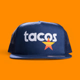 houston astros inspired retro taco hat front view from taco gear in corpus christi, texas