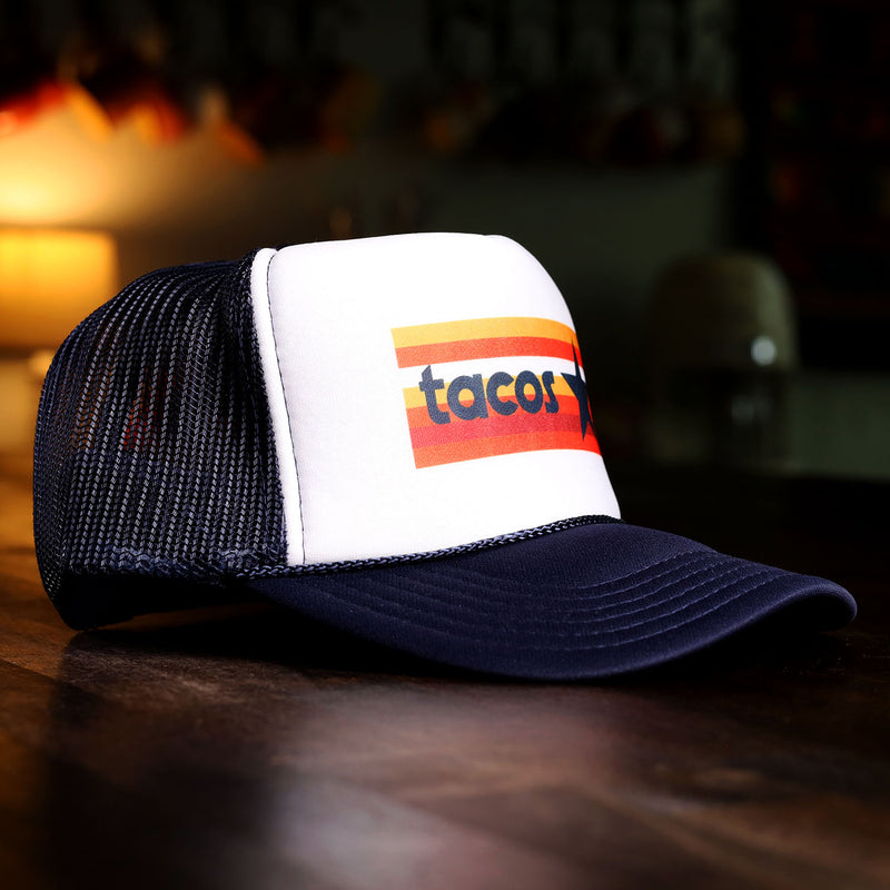 taco gear houston tacos soft trucker hat front view