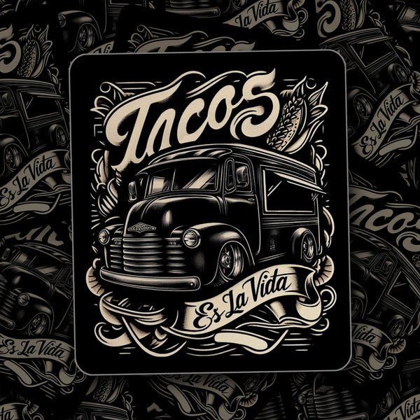 low rider taco gear taco truck es la vida sticker
