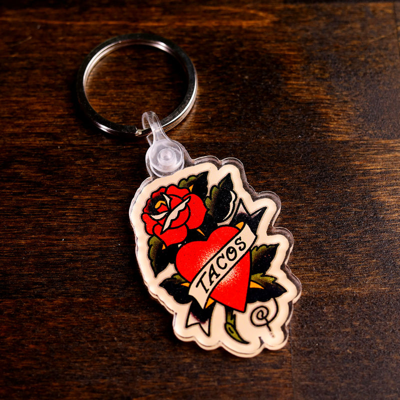 Traditional Tacos Keychain
