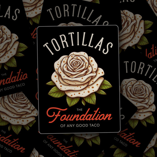 Tortilla Rose Taco Foundations Sticker