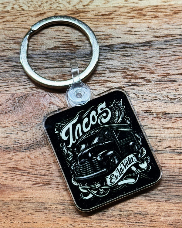 Tacos - Es La Vida Keychain
