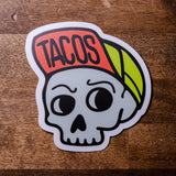 taco gear taco punk skull sticker
