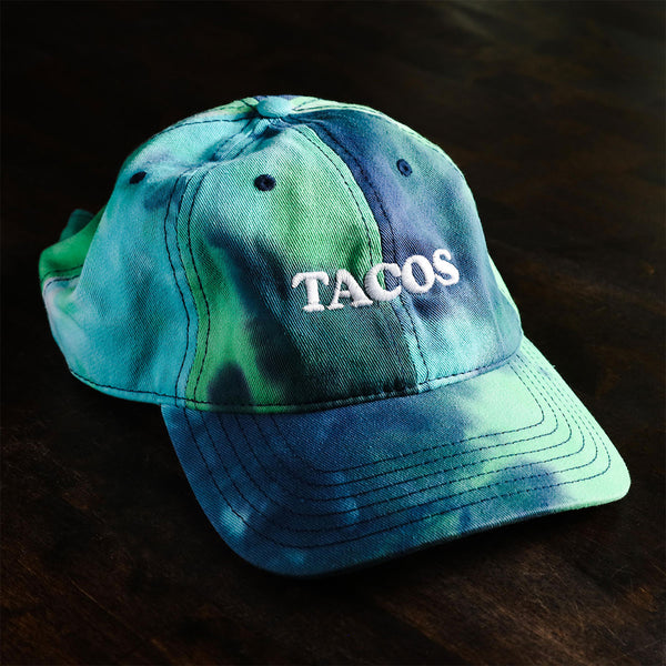 Tie Dye Taco Gear Tacos hat in ocean color