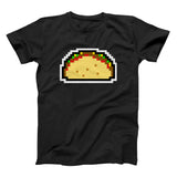 8 bit black taco shirt from taco gear