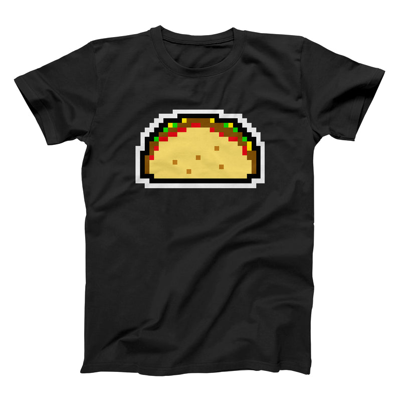 8 bit black taco shirt from taco gear