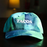 Tie Dye Taco Gear Tacos hat in ocean color