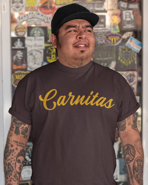 Carnitas Taco Gear Shirt on man