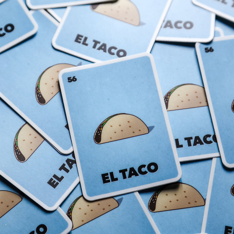 El Taco Loteria Card Sticker - Taco Gear