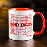 send tacos ceramic mug from taco gear