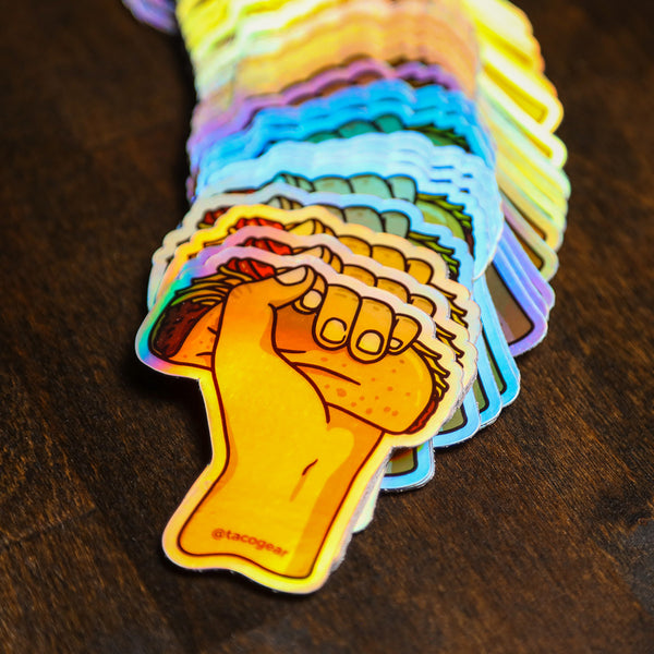 Grab a Taco Holographic Sticker - Taco Gear