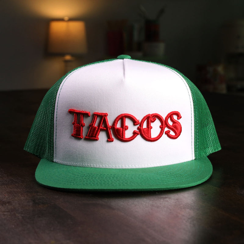 taco gear mexico tacos trucker hat front view