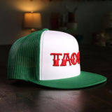 taco gear mexico tacos trucker hat side view