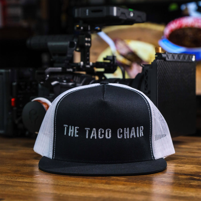 The Taco Chair Mesh Trucker (Black/White) - Taco Gear