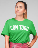 green Con Todo Shirt - Taco Gear on model