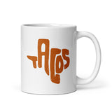 texas state shaped tacos taco gear mug front view